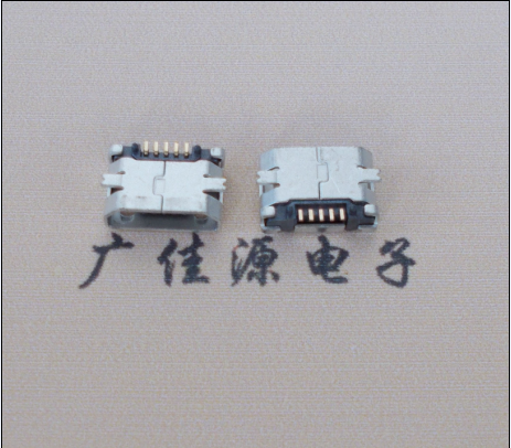 Micro USB5p母座全貼B型接口