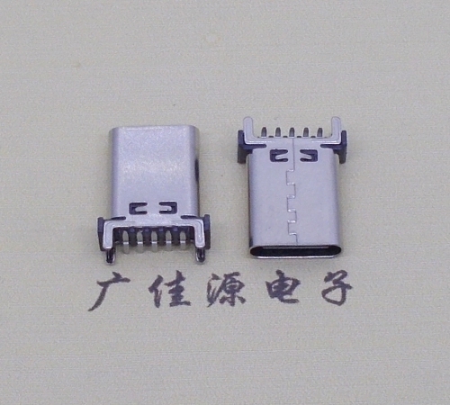 USB 3.1TYPE-C10p立貼母座H=13.7mm四腳直插